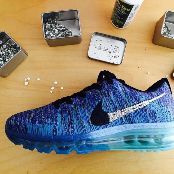 Custom Bling Nike Running Sneaker Sport Shoes D4 - Picture 2 of 6